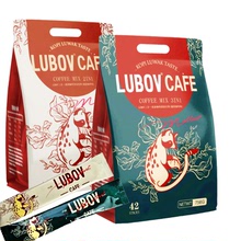 马来西亚进口LUBOV琉鲍菲炭烧咖啡醇香二合一三合一炭烧速溶咖啡