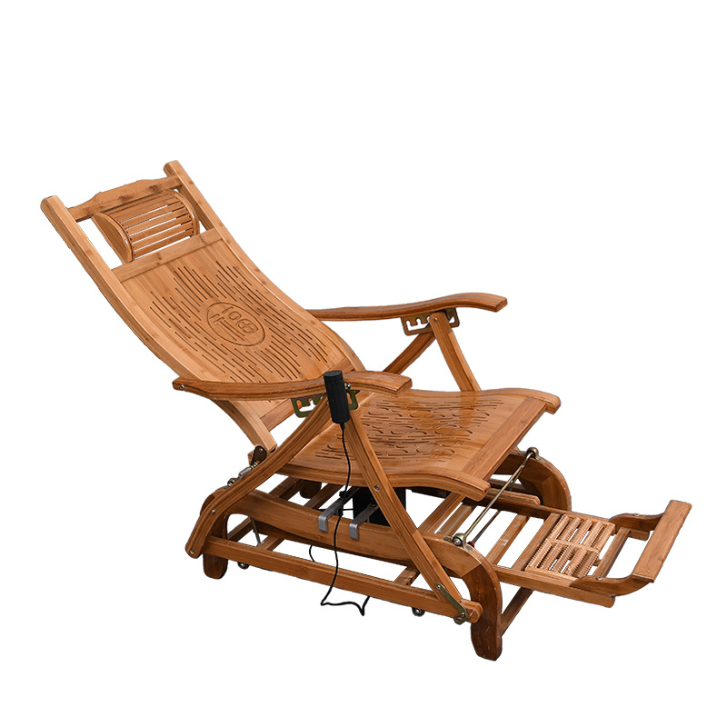 电动躺椅摇摇椅成年人竹摇椅凉椅老人休闲椅靠背椅自动插电就摇