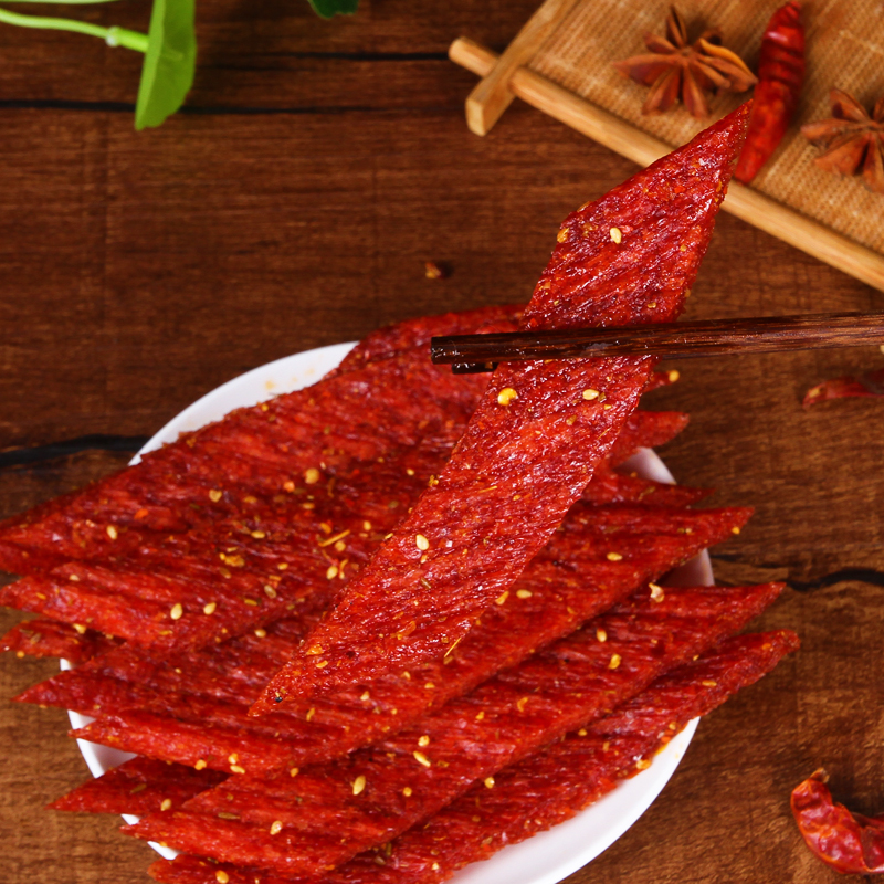 手撕素牛排辣条76g*10袋麻辣味8090后儿时经典怀旧零食小吃-阿里巴巴