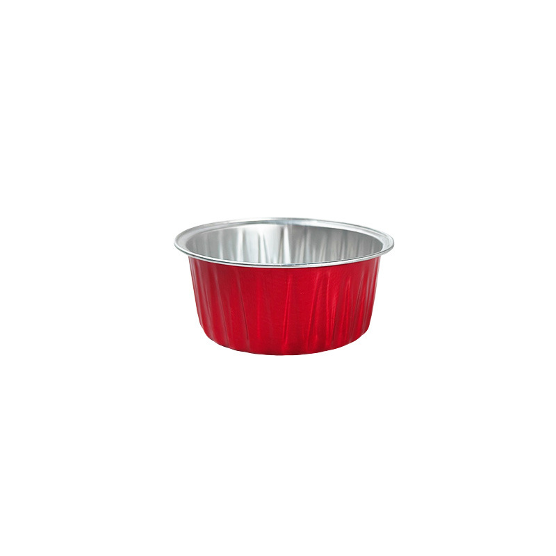 Pudding Cup Cake Mold Air Fryer Special Baking Cup round Cake Mold Tin Foil Cup Baking Resistance Aluminum Foil Box