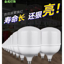 LED灯泡防水超亮节能奇普led照明家用电螺E27小球泡白光10w20w30w