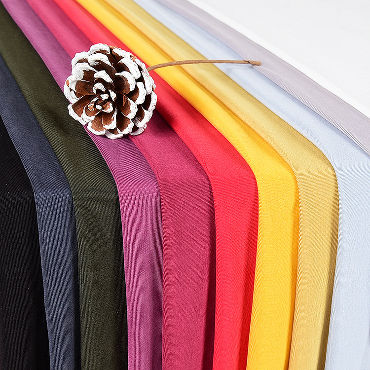 砂洗雾面朦胧感针织高弹力铜氨丝莫代尔单面布料吊带裙子t恤面料