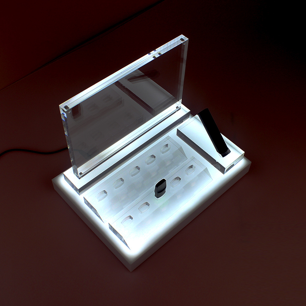 七彩云 亚克力有机玻璃 电子烟烟杆烟弹展示台 电子烟试抽台-阿里巴巴