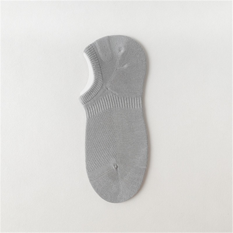 Qianyuan Season Independent Packaging Boat Socks Women's Pure Cotton Socks Women's Combed Cotton Men's Socks Silicone Anti-Slip Invisible Socks