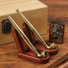 迷你烟斗小号个性卷烟烟丝两用小烟斗铜烟斗过滤烟嘴烟