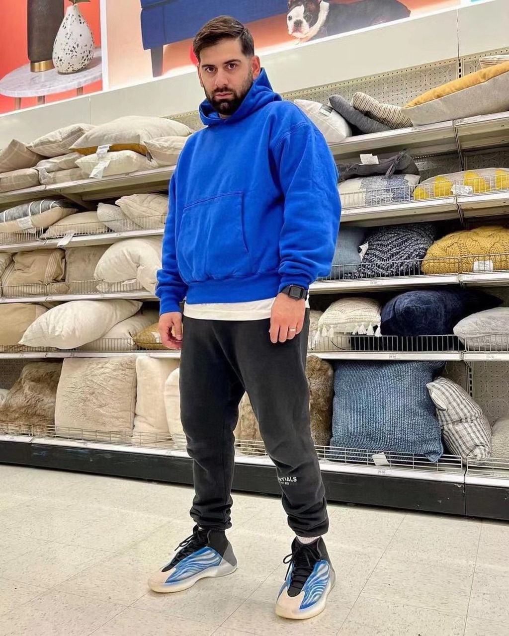 yeez椰子g家侃爷kanye美式重磅连帽衫加绒加厚宽松ap卫衣-阿里巴巴