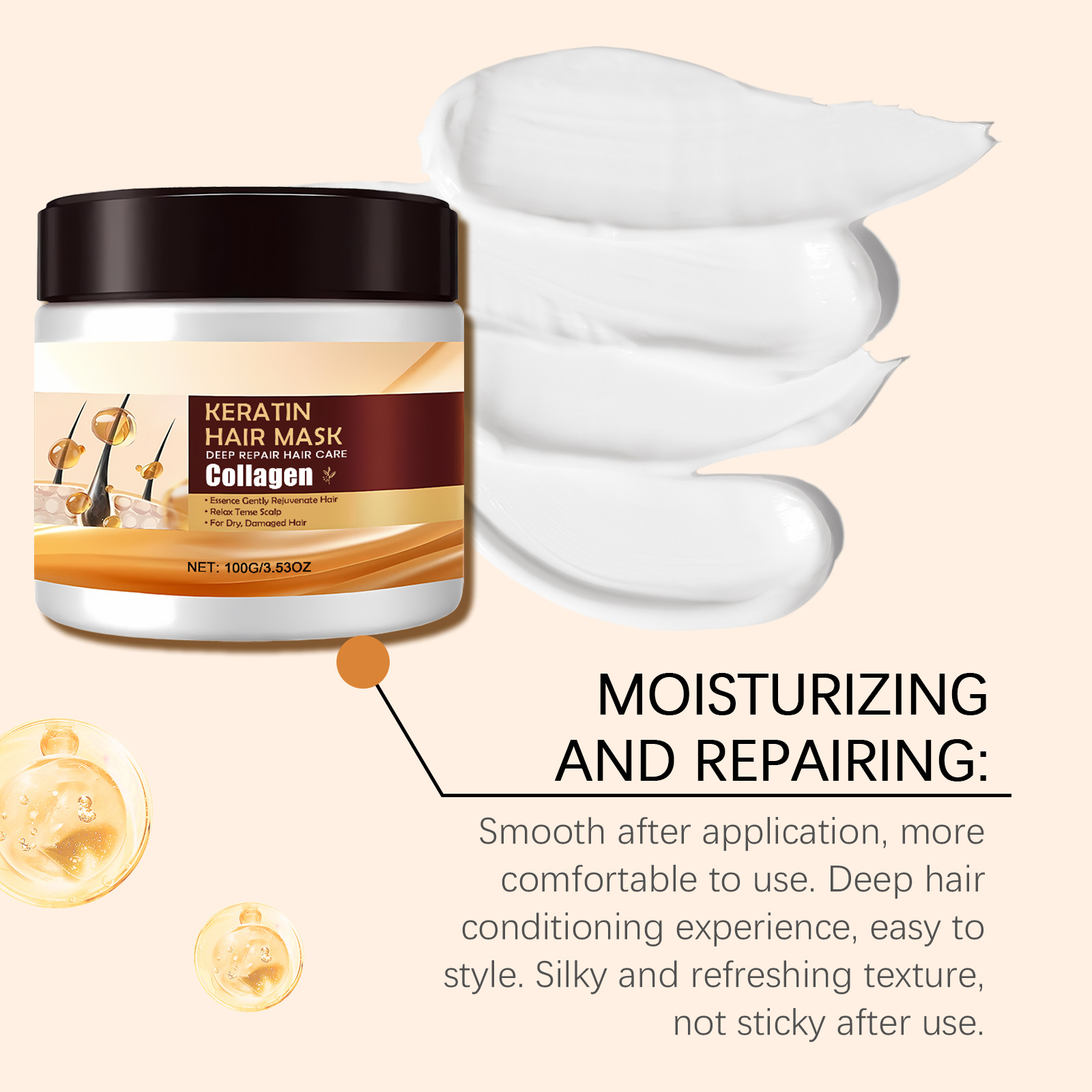 Collagen Hair Mask Anti Prevent Frizz Repairing Damaged Reduce Breakage Eliminating Split Ends Nourish Scalp Smoothing Hair Mask 14 O1CN019KZBrC1YlqrIFAASC !!2214961763100 0 cib