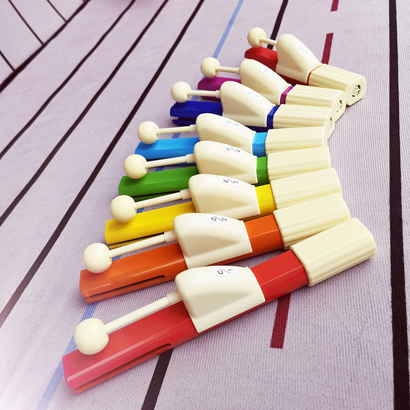 厂家直供奥尔夫打击乐器八音甩琴8音铝片琴团建乐器小学生8音甩钟