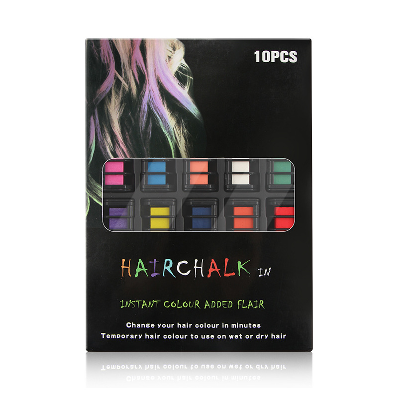 Cross-Border Amazon for Hair Dye Comb Disposable Hair Chalk Dazzling Hair Dyeing Stick Dye Hair Magic Marker Pen