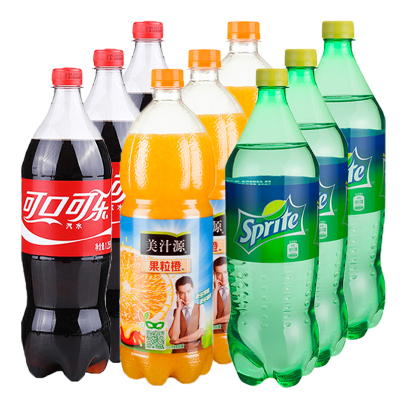 雪碧1.25L*12大瓶装整箱特价网红汽水碳酸饮料可乐果粒橙