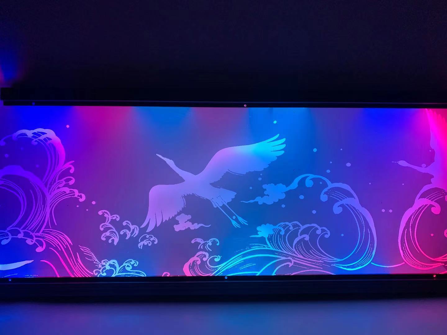 华跃11年专注非标定制图案尺寸厚度亚克力pmma激光导光板