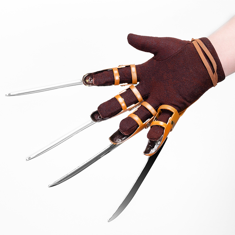 万圣节面具乳胶头套弗莱迪同款面具手套帽子酒吧舞会cos角色扮演