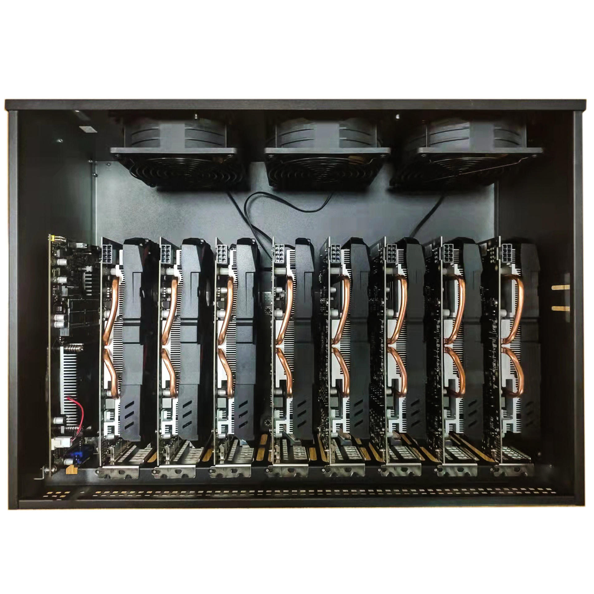 8卡直插准系统平台多显卡cpu55间距机箱矿机服务器588/3070/3060