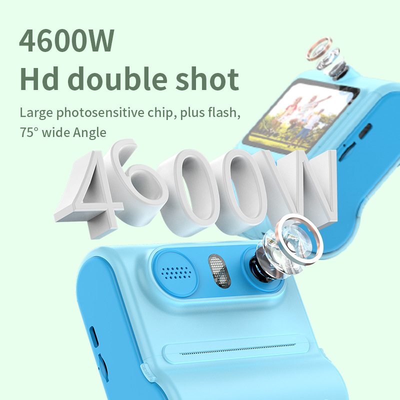 Cross-Border New Arrival Lk001 Children's Polaroid Printing Digital Camera Hd Dual Camera Camera 2.4-Inch Screen