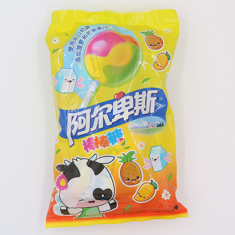阿尔卑斯棒棒糖20支混合装儿童网红零食品糖果喜糖硬糖整箱批发
