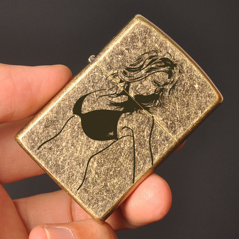 诱惑佐罗zorro纯铜煤油机防风打火机怀旧创意礼品复古精品直播