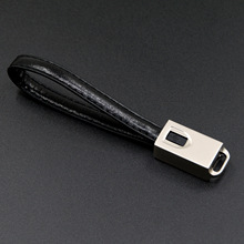 皮革钥匙扣数据线适用于苹果安卓手机 20CM二合一钥匙扣数据线
