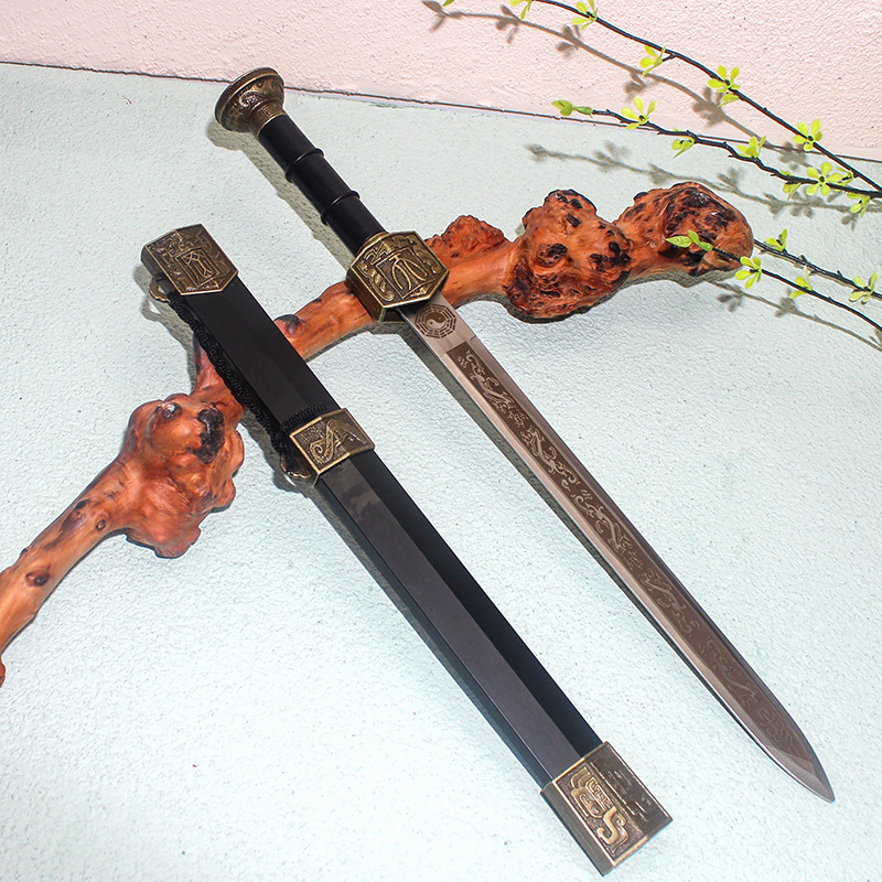 兵器模型锌合金秦始皇永乐剑中国古代名剑家居装饰未开刃金属刀剑
