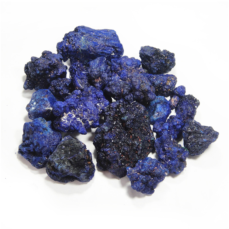 天然江西蓝铜矿原石 矿物颜料 石青群青色国画颜料 百克价 100g