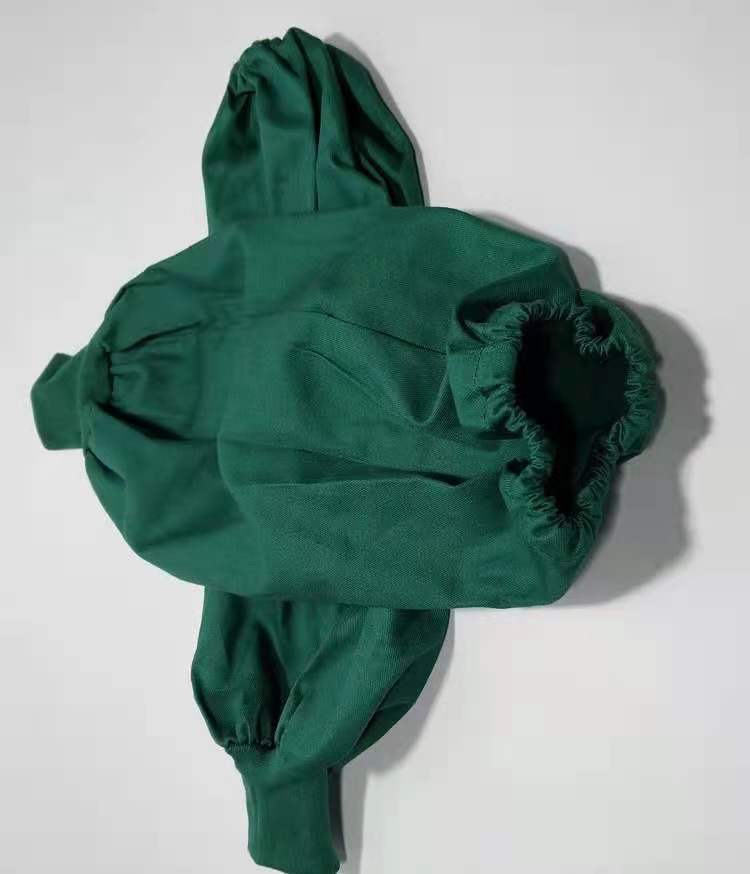 袖套墨绿色医疗卡医用加厚实验室手术加长纯棉纱套袖全棉螺纹