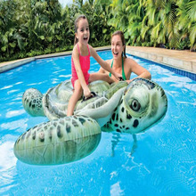 成人大型海龟座骑 儿童水上充气玩具游泳泳具 浮排浮床