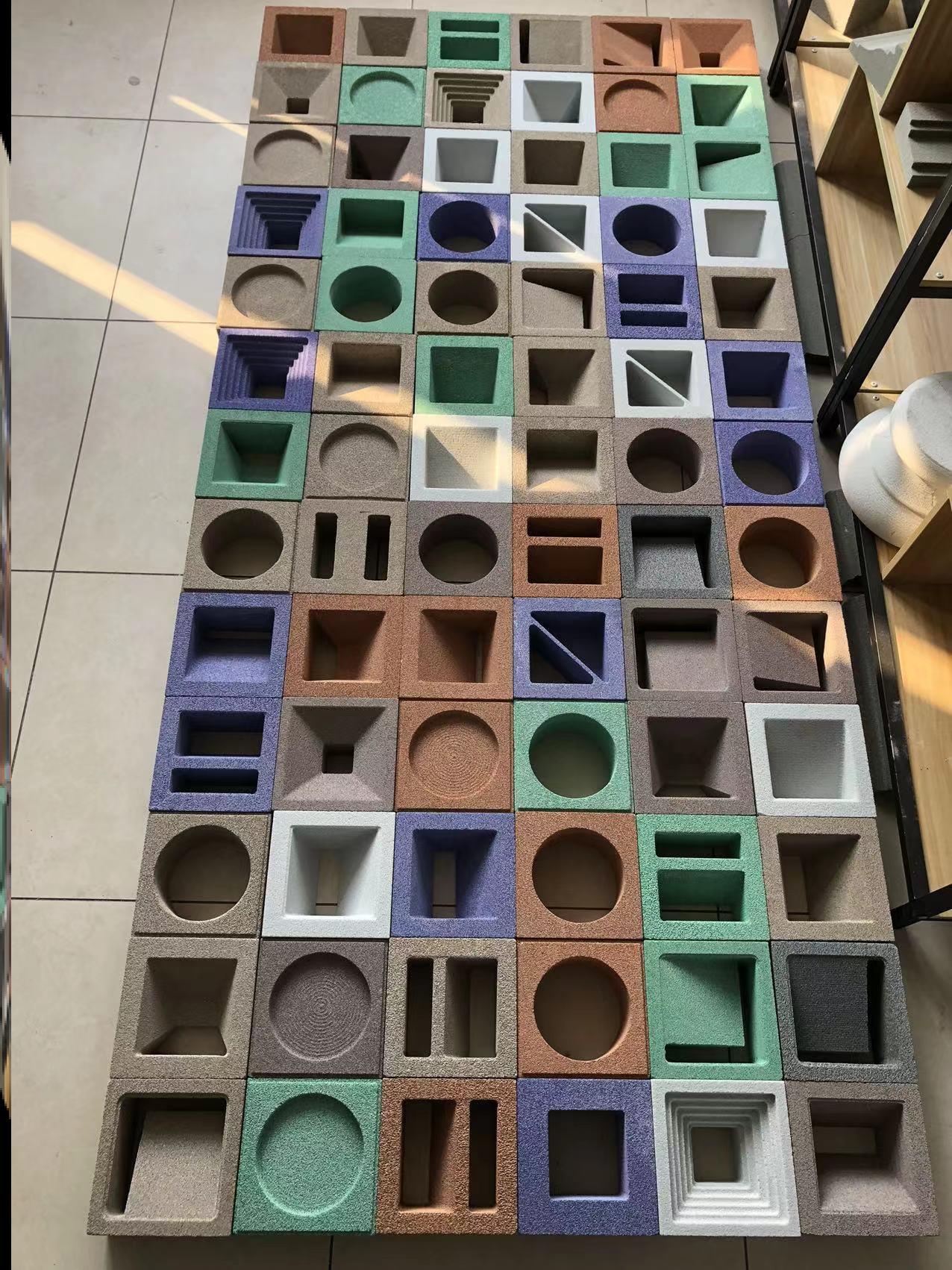 发泡陶瓷空心砖服装店发泡空心砖墙体砖造多孔镂空轻质砖凯旋门