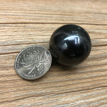 30毫米球形普通磁性 30毫米圆球形磁珠磁球 黑胆石圆磁铁黑色磁球