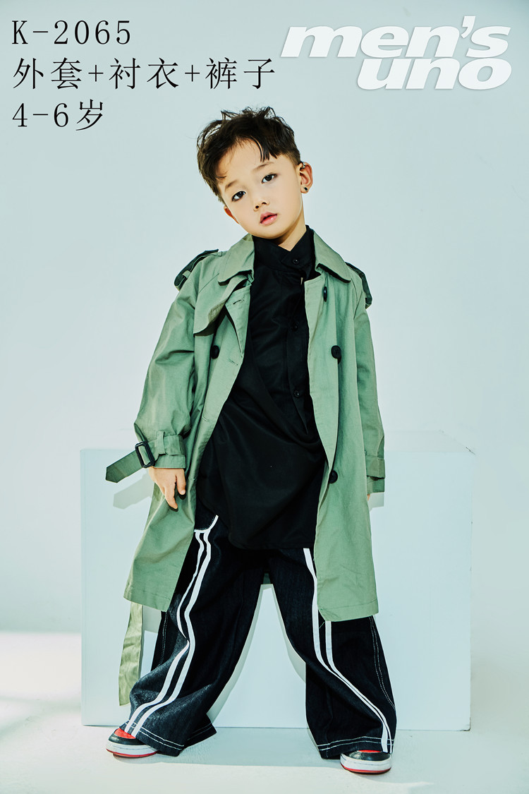 春秋新款儿童摄影服装韩版影楼拍照童装 5岁男童写真衣服长袖套装