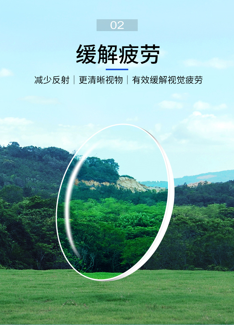 蔡司镜片a系列莲花膜树脂镜片 抗辐射抗紫外线