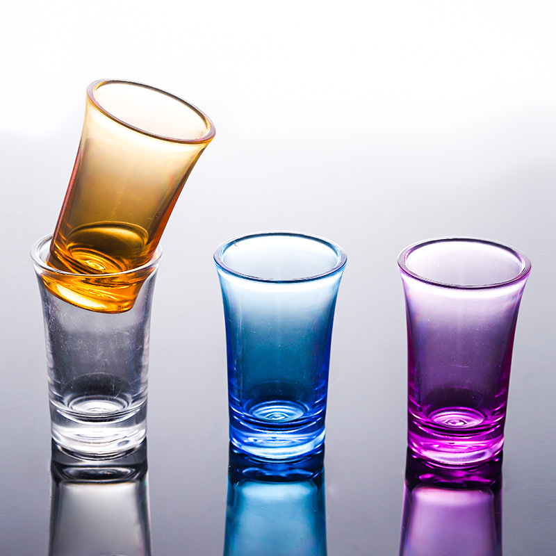 塑料杯子弹杯 塑料白酒杯b52一口杯烈酒杯 酒吧创意吞杯 彩色杯子