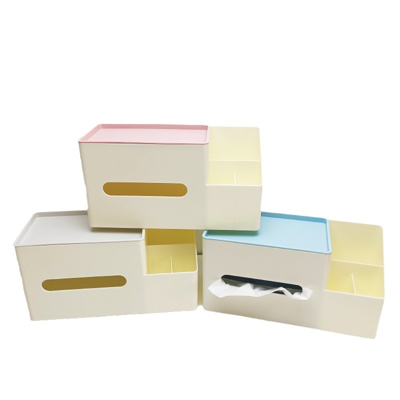 Creative Multi-Functional Desktop Storage Box Paper Extraction Box Children's Handmade DIY Main Stationery Storage Pen Holder Tissue Box