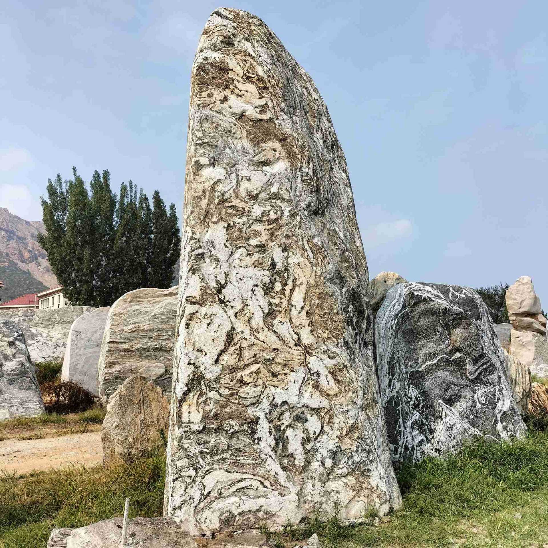 天然景观石自然石太山石立石卧石刻字石风景石雪浪石影壁石假山石