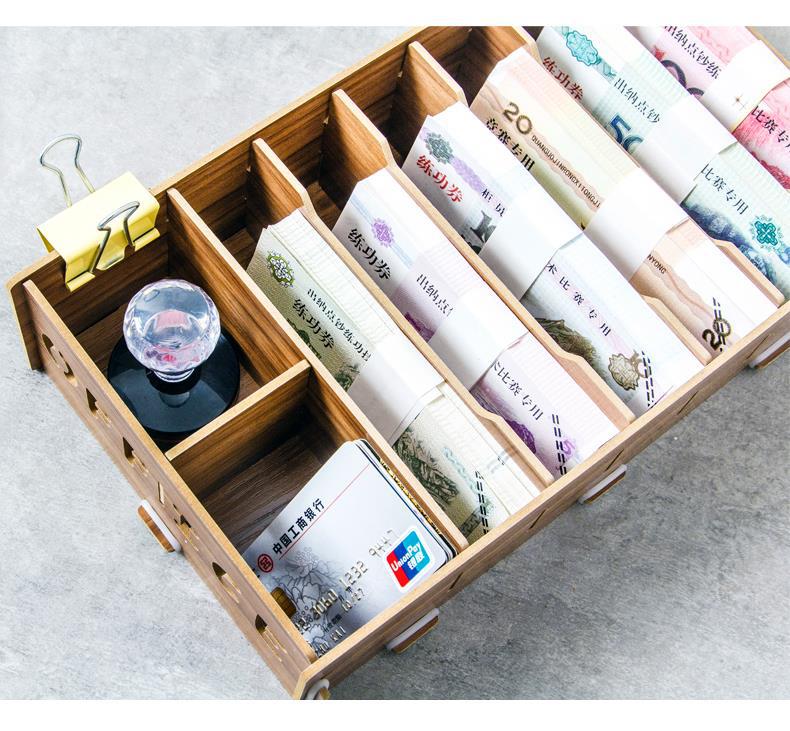 卡盒子名片收纳盒大容量名片架名片座卡片分类收纳盒名片盒