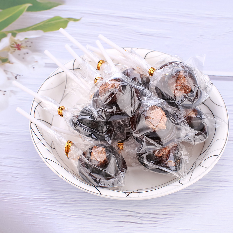 批发香港品牌爱莱客休闲零食品话梅棒棒糖140g10支装黑糖麦芽糖