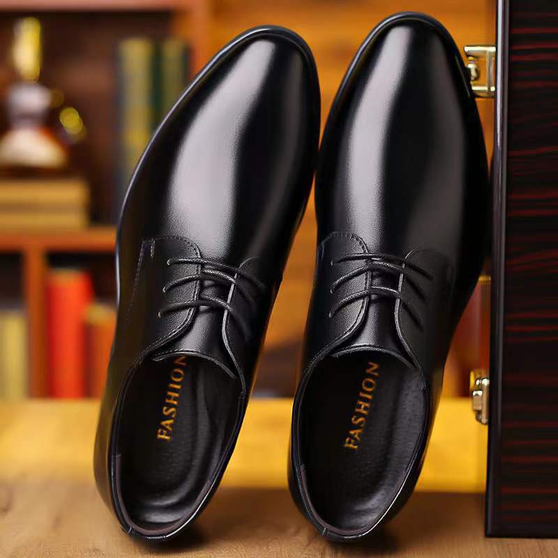 Autumn 2022 Top Layer Leather Men's Leather Shoes Business Casual Men's British Style Brogue Middle and Young Men's Shoes