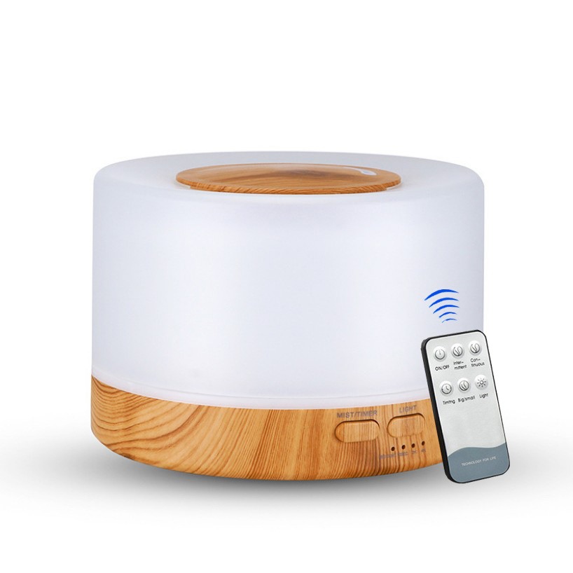 Large Capacity Non-Printed Aroma Diffuser Wood Grain Humidifier Household Heavy Fog Wholesale Colorful Essential Oil Aroma Diffuser Ultrasonic Aroma Diffuser