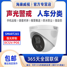 海康威视200/400万网络警戒摄像机DS-2CD3346FWDA4-LS声光报警