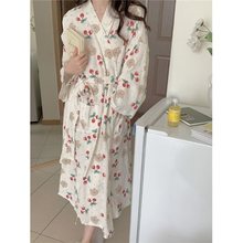 睡袍女日式性感睡裙睡衣纱布浴衣和服汗蒸服吸水速干浴袍
