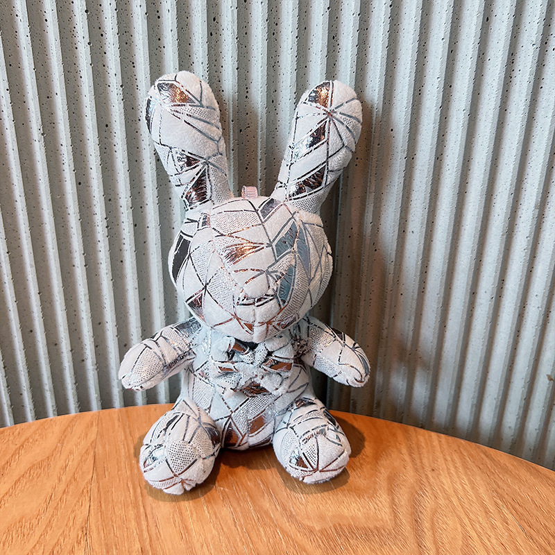 新款炫彩毛绒小兔子玩偶大号暴力兔抓机娃娃公仔玩具儿童生日礼物