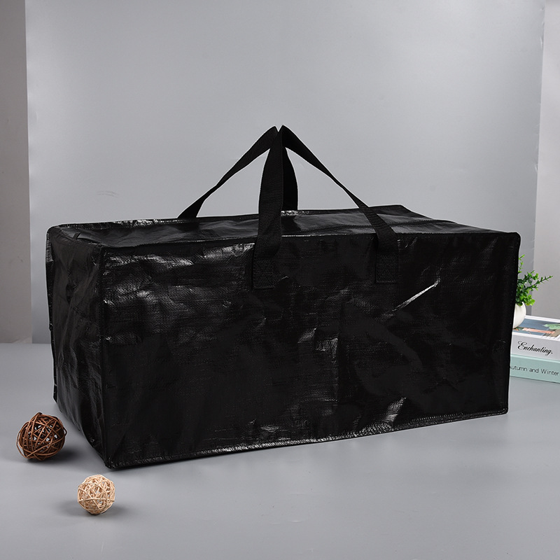 黑色搬家打包袋收纳袋子手提蛇皮口袋结实行李袋大容量麻袋编织袋
