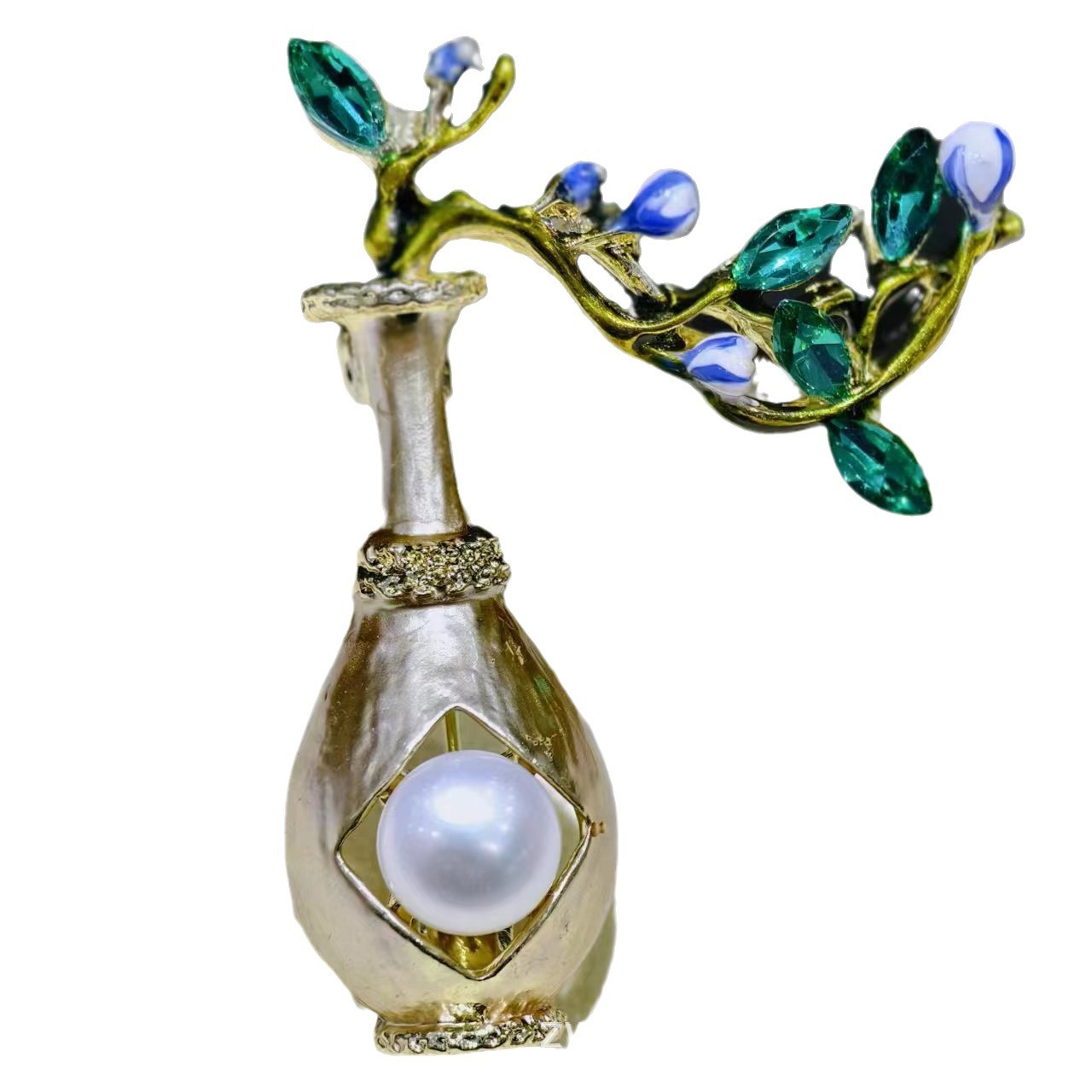 批发淡水珍珠胸针 精致服装佩饰 各种款式图案 直播送