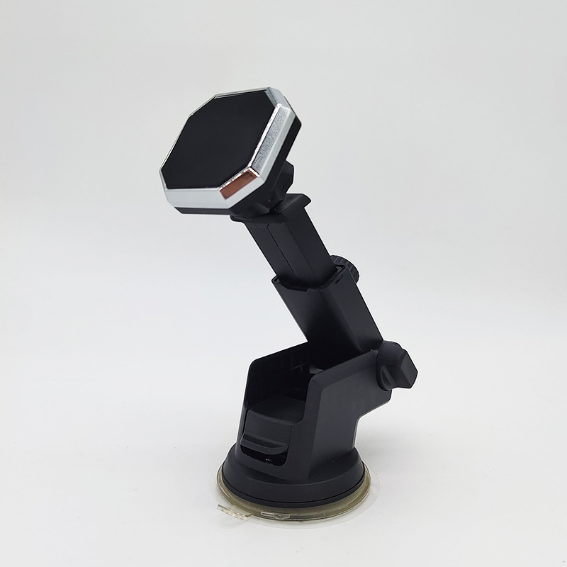 创意磁吸车载手机支架长杆伸缩旋转吸盘出风口磁铁吸手机导航支架