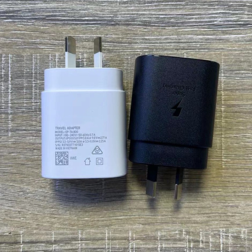 适用于三星note10/s20澳规25w pd快充充电器type-c接口ep-ta800