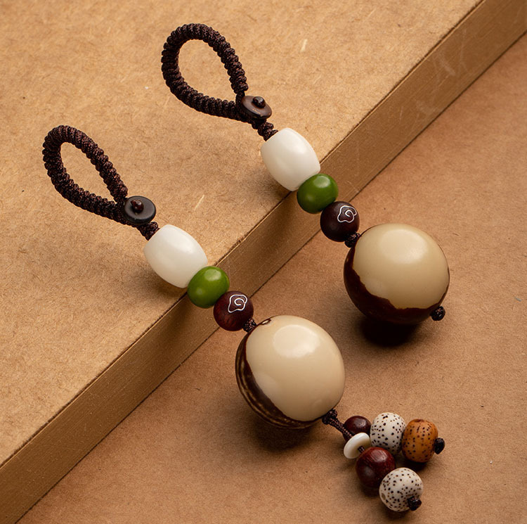 个性创意菩提子钥匙扣挂件 手工编织金刚结网红ins汽车挂饰男女款