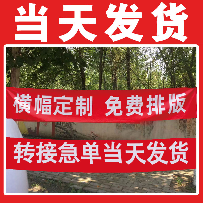 横幅条幅广告宣传制作开业聚会生日结婚毕业会议标语活动-阿里巴巴