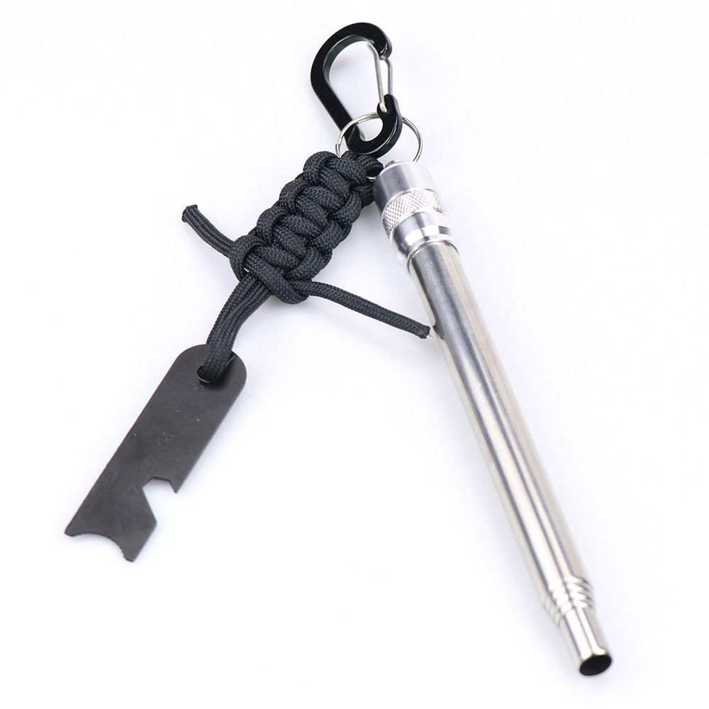 Outdoor Multi-Functional Fire Tube Warehouse Firestone Doctor Blade Magnesium Bar Camping Fire Set Fire Tube Survival Tool
