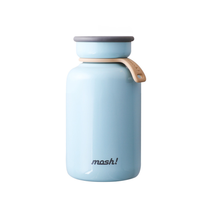 日本mosh!拿铁保温杯大容量女男迷你便携水杯可爱保温保冷