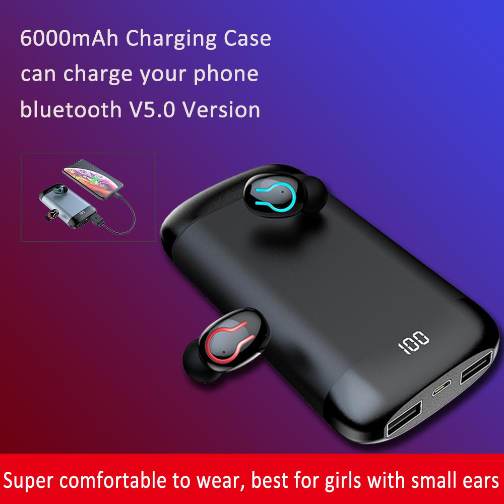 q66 tws双耳私模蓝牙耳机5.1移动电源耳机亚马逊日本站乐天热销款