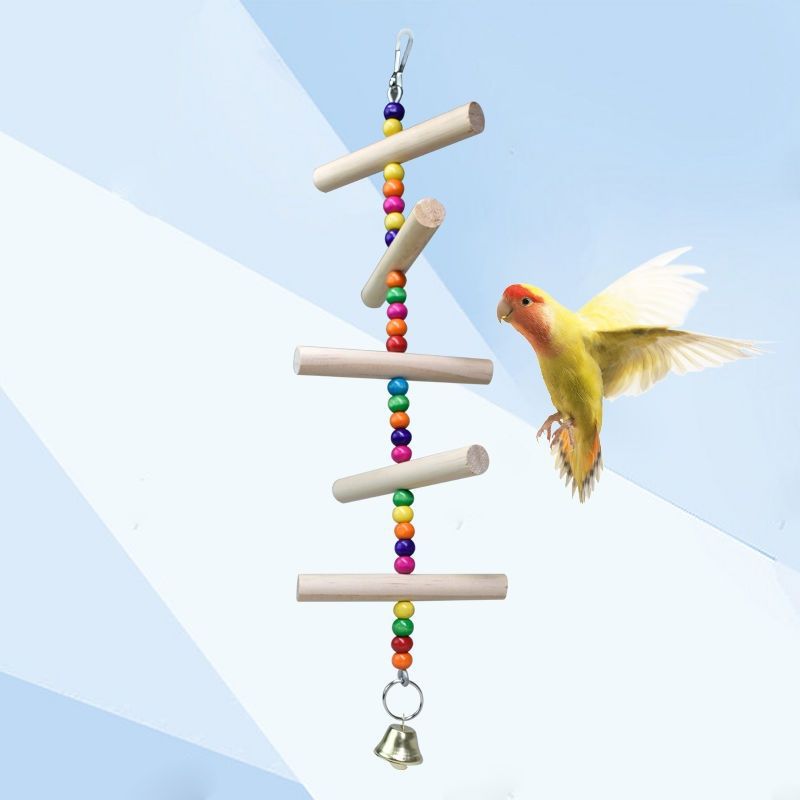 Bird Supplies Parrot Utensils Toy Bird Parrot Toys Supplies Bird Swing Suspension Bridge Hanging Ring Ladder Parrot