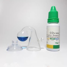 水草缸CO2监测器检测器监测液音符检测液 二氧化碳浓度玻璃监测杯